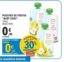 E.Leclerc BABT CUAC Pouches de frutas oferta