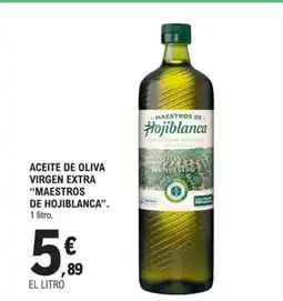 E.Leclerc MAESTROS DE HOJIBLANCA Aceite de oliva extra oferta