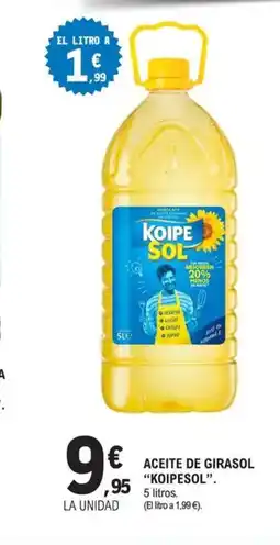 E.Leclerc KOIPESOL Aceite de girasol oferta