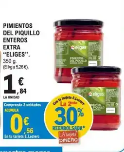 E.Leclerc ELIGES Pimientos del piquillo enteros extra oferta
