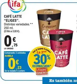 E.Leclerc ELIGES Café latte oferta