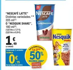 E.Leclerc NESCAFÉ LATTE oferta