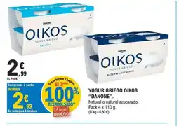 E.Leclerc DANONE Yogur griego oikos oferta