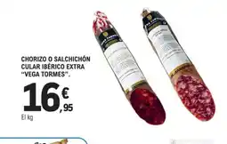 E.Leclerc VEGA TORMES Chorizo o salchichón cular ibérico extra oferta