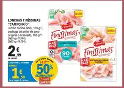 E.Leclerc CAMPOFRÍO Lonchas finissimas oferta