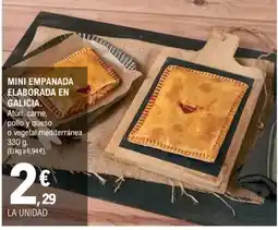 E.Leclerc Mini empanada elaborada en galicia oferta