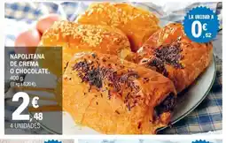 E.Leclerc Napolitana de crema o chocolate oferta