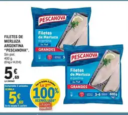 E.Leclerc PESCANOVA Filetes de merluza argentina oferta