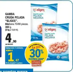 E.Leclerc ELIGES Gamba cruda pelada oferta