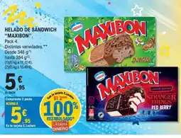 E.Leclerc MAXIBON Helado de sándwich oferta