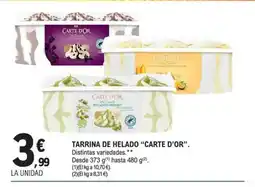 E.Leclerc CARTE D'OR Tarrina de helado oferta