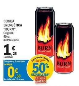 E.Leclerc BURN Bebida energética oferta