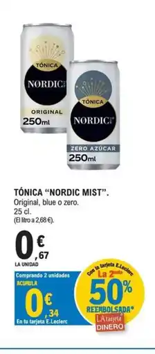 E.Leclerc NORDIC MIST Tónica oferta