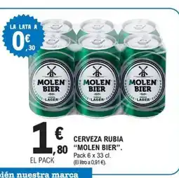 E.Leclerc MOLEN BIER Cerveza rubia oferta
