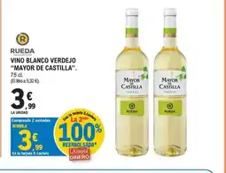E.Leclerc MAYOR DE CASTILLA Vino blanco verdejo oferta