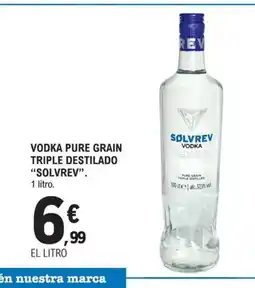 E.Leclerc SOLVREY Vodka pure grain triple destilado oferta