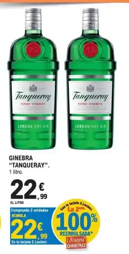 E.Leclerc TANQUERAY Ginebra oferta