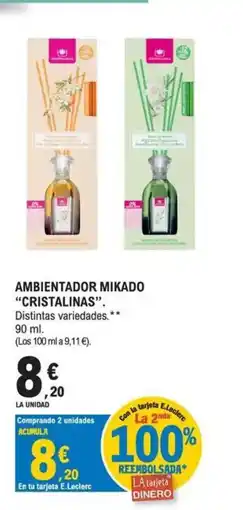 E.Leclerc CRISTALINAS Ambientador mikado oferta