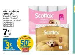 E.Leclerc SCOTTEX Papel higiénico oferta