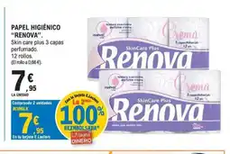 E.Leclerc RENOVA Papel higiénico oferta