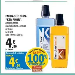 E.Leclerc KEMPHOR Enjuague bucal oferta