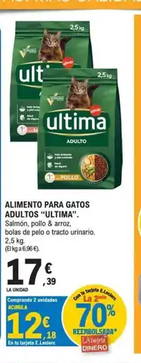 E.Leclerc ULTIMA Alimento para gatos adultos oferta