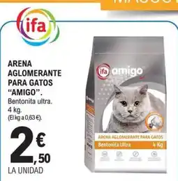 E.Leclerc AMIGO Arena aglomerante para gatos oferta