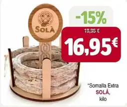 Masymas Sole - somalla extra oferta