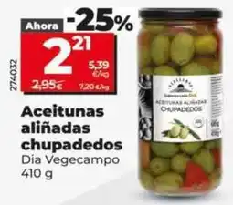 Dia Dia vegecampo - aceitunas aliñadas chupadedos oferta