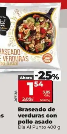 Dia Dia al punto - braseado de verduras con pollo asado oferta