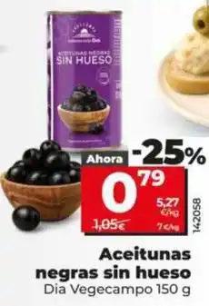 Dia Dia vegecampo - aceitunas negras sin hueso oferta