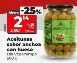 Dia Dia vegecampo - aceitunas sabor anchoa con hueso oferta