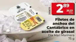 Dia Dia mari marinera - filetes de anchoa del cantabrico en aceite de girasol oferta