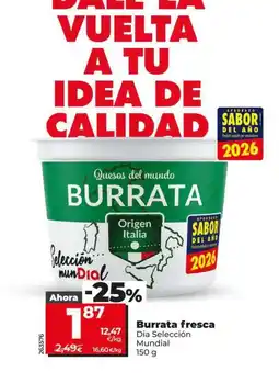 Dia Dia seleccion mundial - burrata fresca oferta
