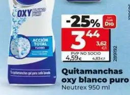 Dia Neutrex - quitamanchas oxy blanco puro oferta