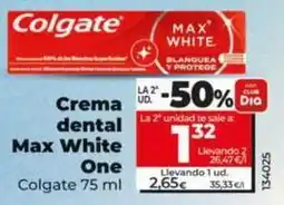 Dia Colgate - crema dental max white one oferta