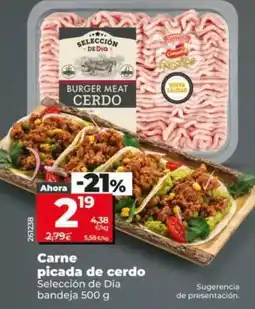 Dia Seleccion de dia - carne picada de cerdo oferta