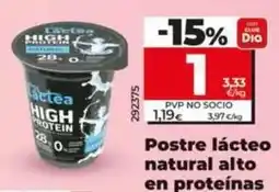 Dia Dia lactea - postre lacteo natural alto en proteinas oferta