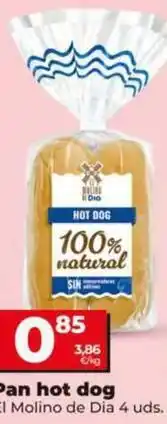 Dia El molino de dia - pan hot dog oferta