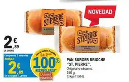 E.Leclerc St. pierre - pan burger brioche oferta