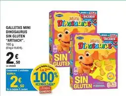 E.Leclerc Artiach - galletas mini dinosaurus sin gluten oferta