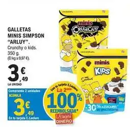 E.Leclerc Arluy - galletas minis simpson oferta