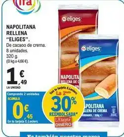 E.Leclerc Eliges - napolitana rellena oferta