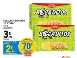 E.Leclerc Cuétara - bocaditos de limón oferta