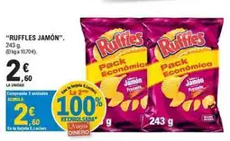 E.Leclerc Ruffles - jamón oferta