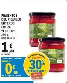 E.Leclerc Ifa eliges - pimientos del piquillo enteros extra oferta
