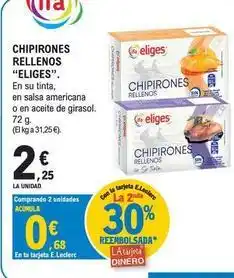E.Leclerc Ifa eliges - chipirones rellenos oferta