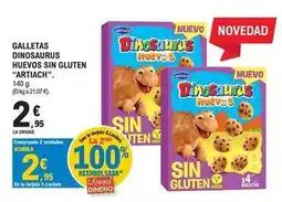 E.Leclerc Artiach - galletas dinosaurus huevos sin gluten oferta