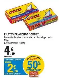 E.Leclerc Ortiz - filetes de anchoa oferta