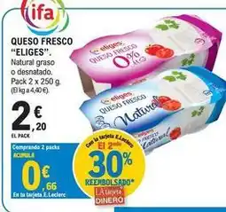 E.Leclerc Eliges - queso fresco oferta
